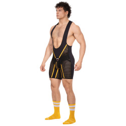 Barcode Berlin Body Backless Krish Noir-Jaune